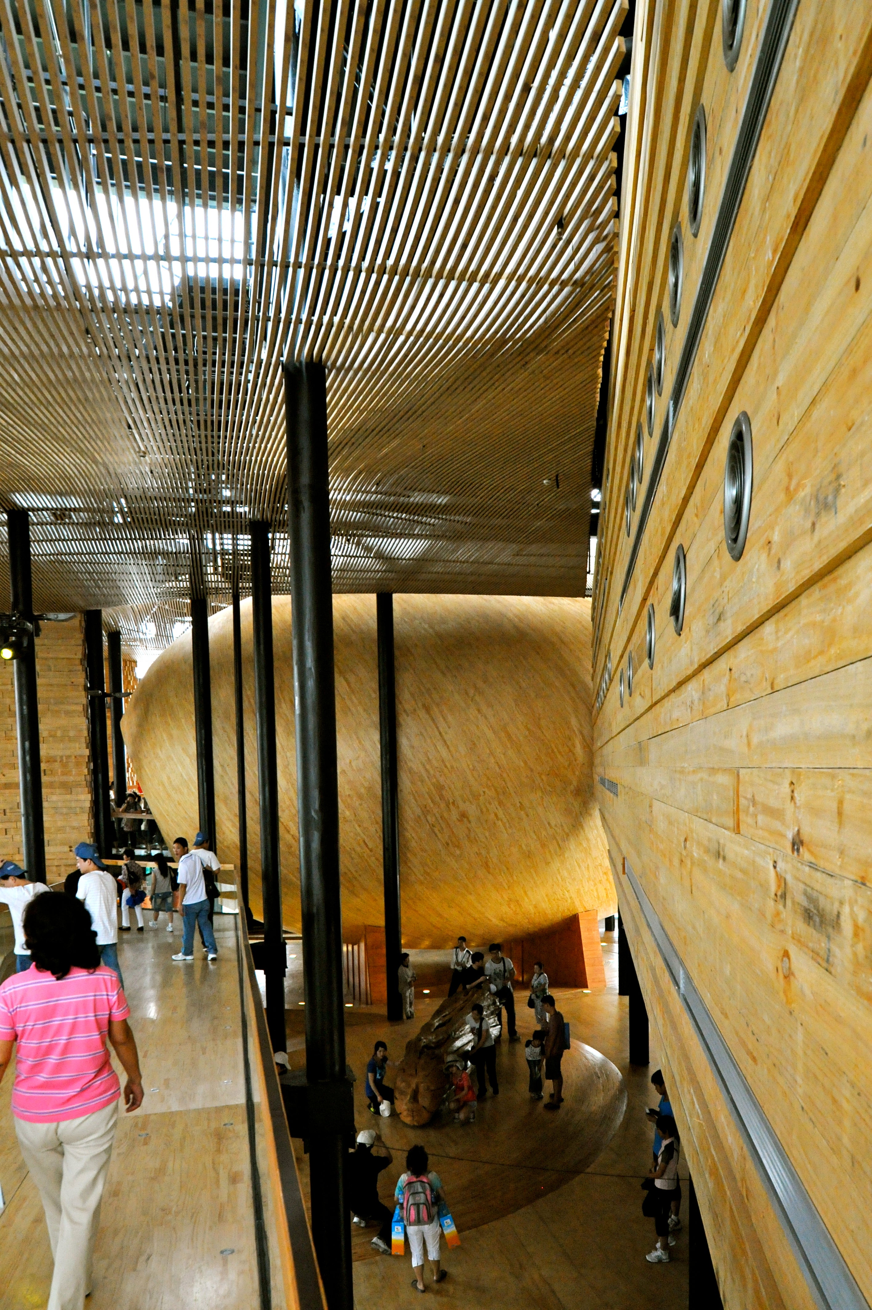 A number of the smaller countries' pavilions were really impressive.  The interior of Chile's building was very cool both spatially and in terms of how it was made.