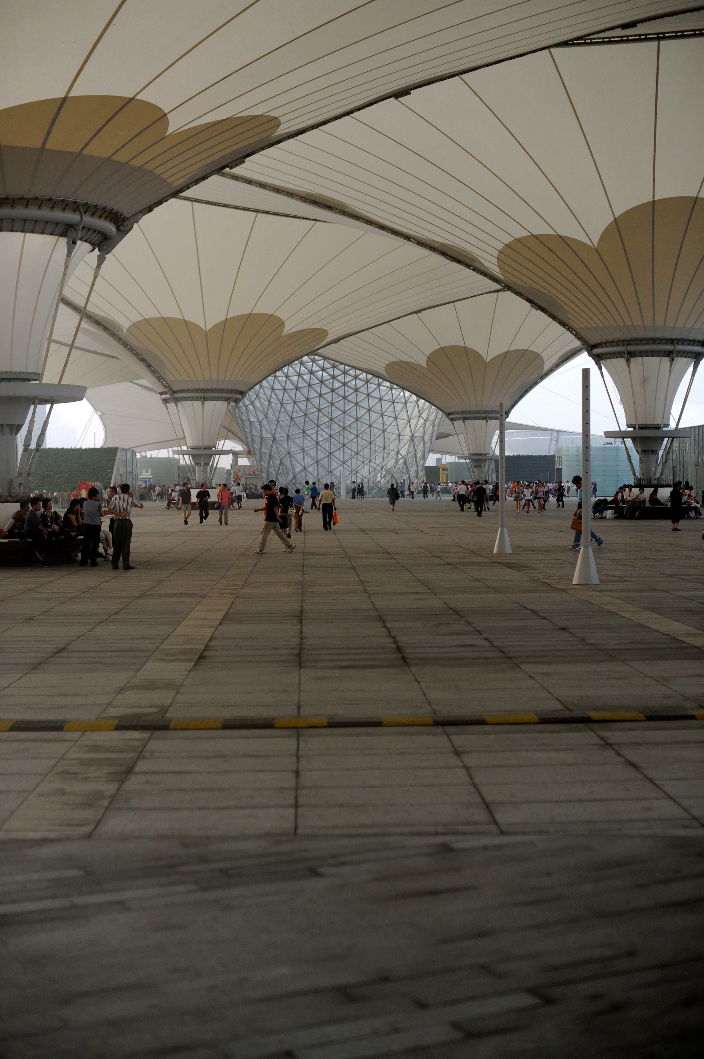 The scale of the entry pavilions is mammoth, and it needs to be.  At peak times the crowds are huge.