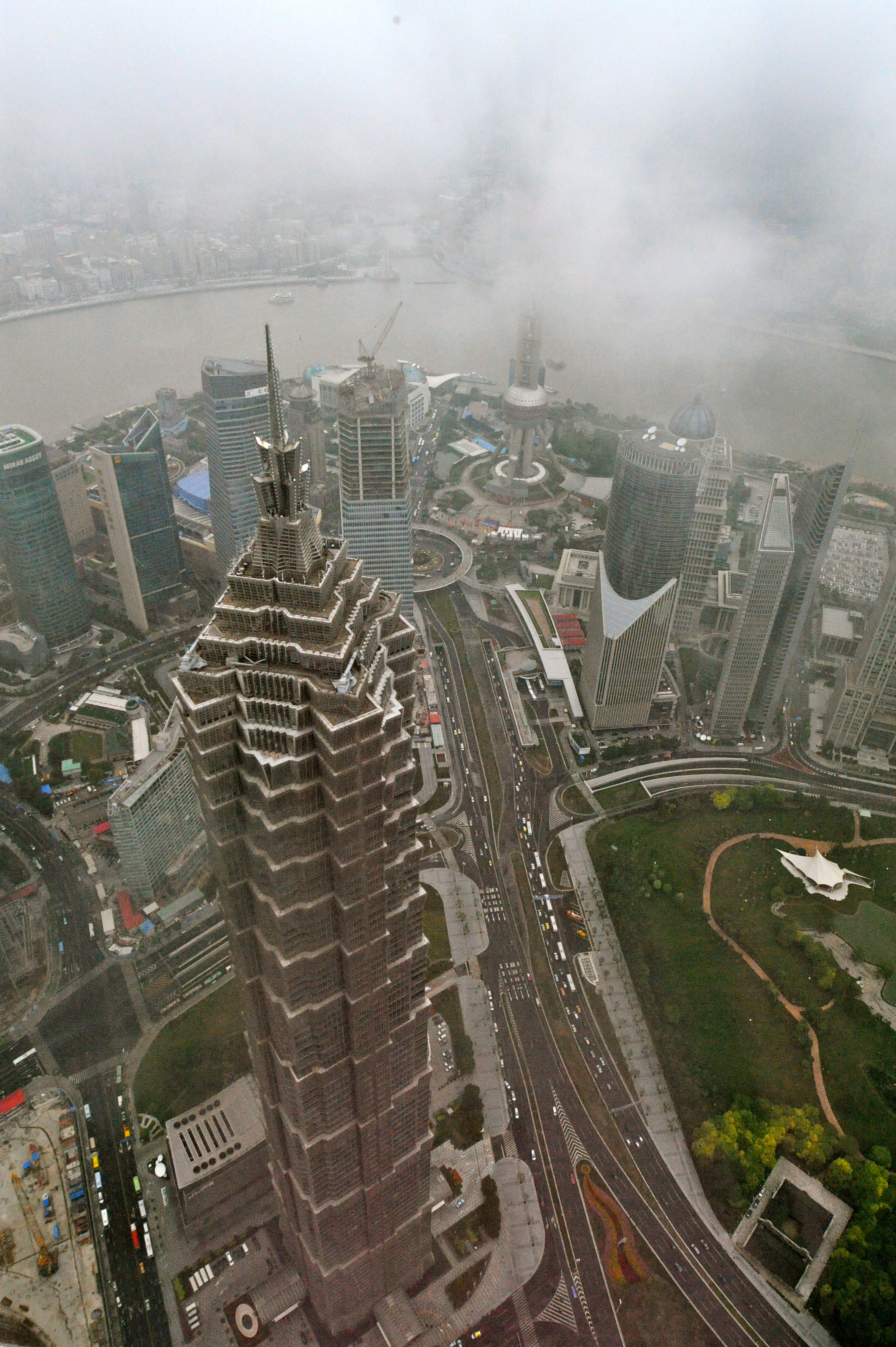 Large parks and grad boulevards are interspersed with the towers.