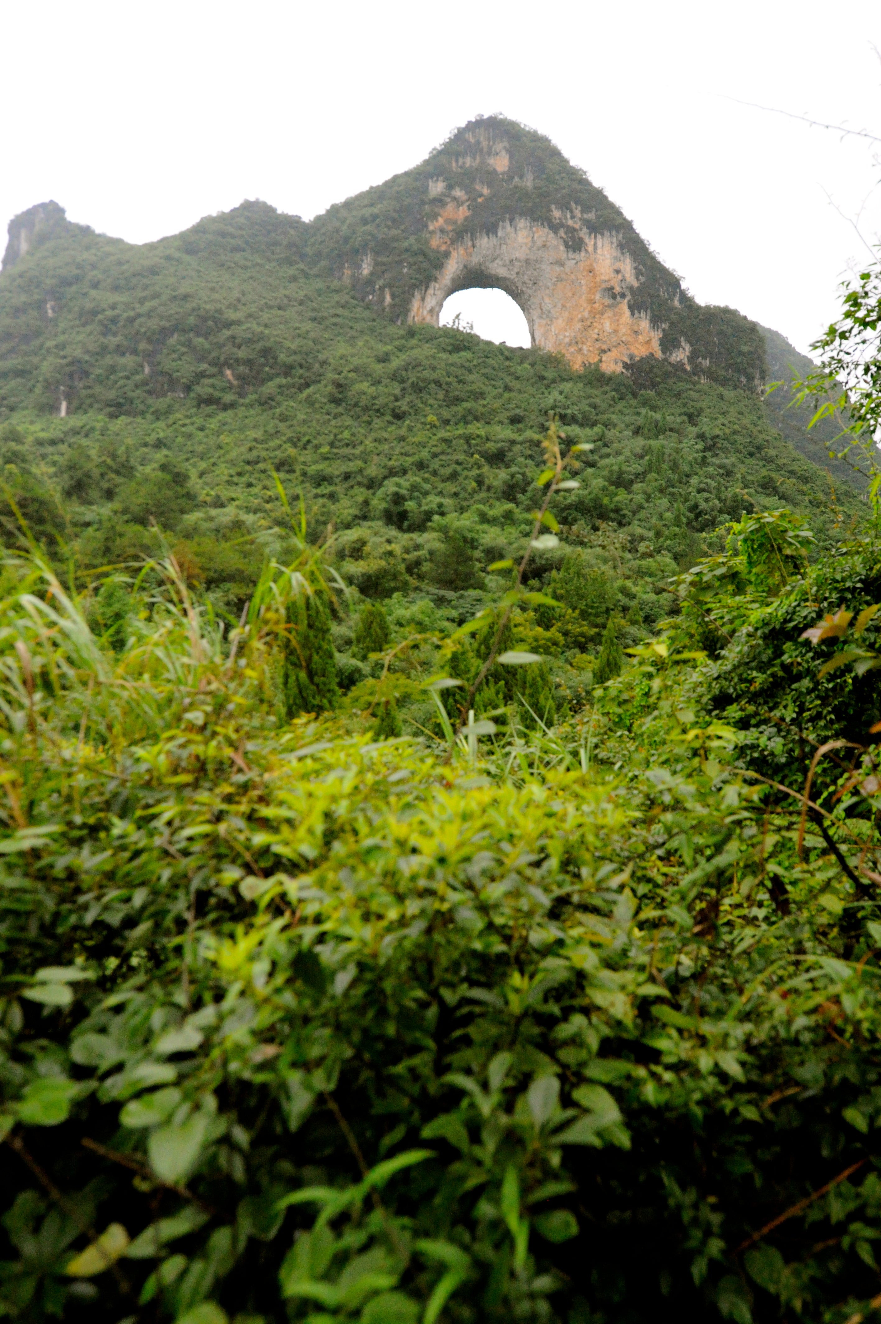 Hiking up Moon Hill