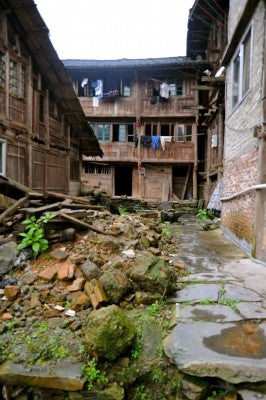 Slopes are steep and difficult for buildings to negotiate.