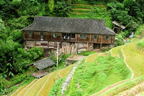 A plaque in the bridge gave credit to all of the villagers who donated their time and resources to build it communally.