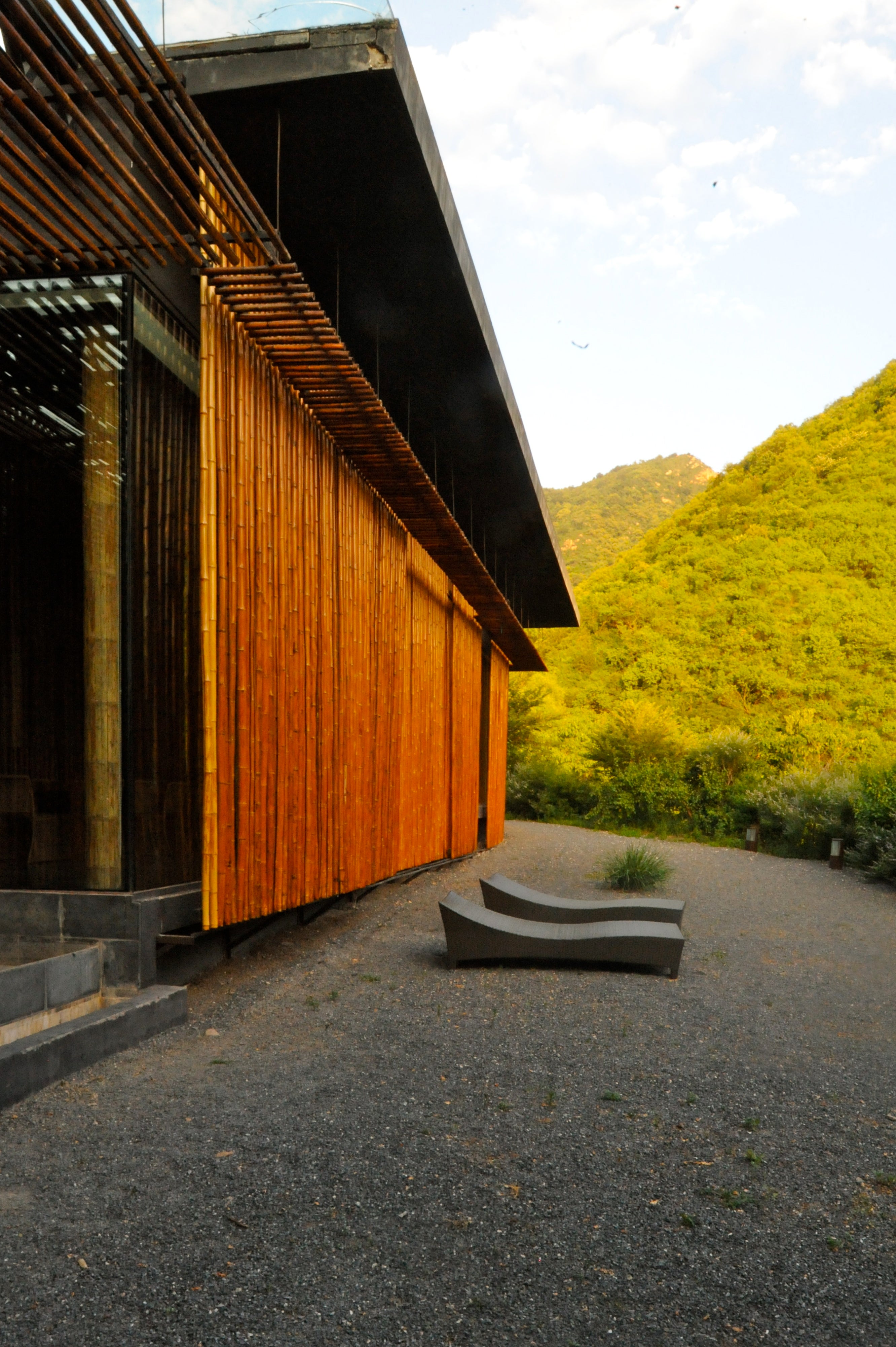 Bamboo Wall House by Kengo Kuma from Japan