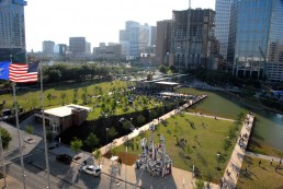 Discovery Green in Houston, Texas by architect Larry Speck