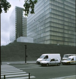 Biblioteque Nationale de France in Paris, France by architect Dominique Perrault