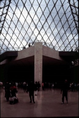 Louvre Museum in Paris, France by architect I.M. Pei