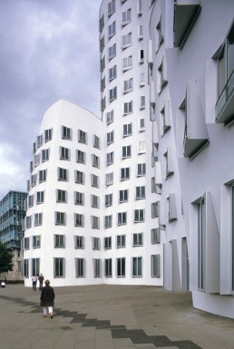 Der Neue Zollhof in Dusseldorf, Germany by architect Frank Gehry