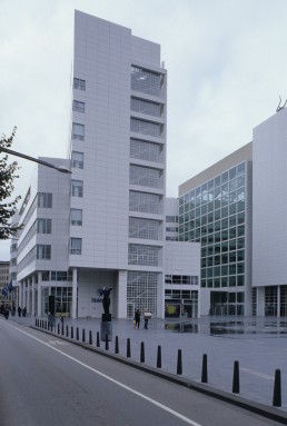 Hague City Hall in The Hague, Netherlands by architect Richard Meier
