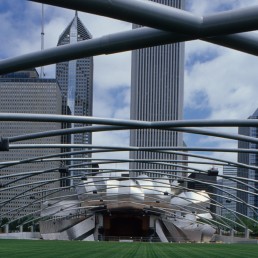 Jay Pritzker Pavillion in Chicago, Illinois by architect Frank Gehry