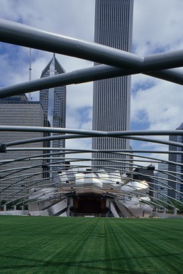 Jay Pritzker Pavillion in Chicago, Illinois by architect Frank Gehry