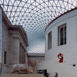 Great Court at The British Museum in London, Britain by architect Norman Foster