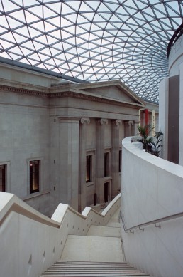 Great Court at The British Museum in London, Britain by architect Norman Foster