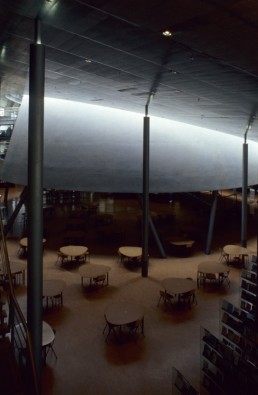 Library at Delft University of Technology in Delft, Netherlands by architect Mecanoo Architects