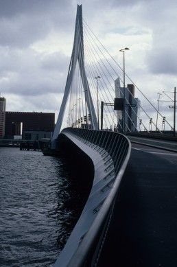 Erasmus Bridge in Rotterdam, Netherlands by architect UN Studio