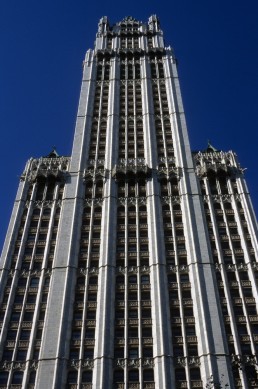 Woolworth Building in New York, New York by architect Cass Gilbert
