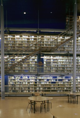 Library at Delft University of Technology in Delft, Netherlands by architect Mecanoo Architects