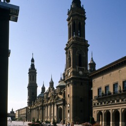 El Pilar Basillica in Zaragoza, Spain by architect Ventura Rodriguez