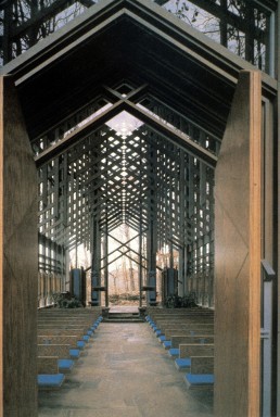 Thorncrown Chapel in Eureka Springs, Arizona by architect Euine Fay Jones