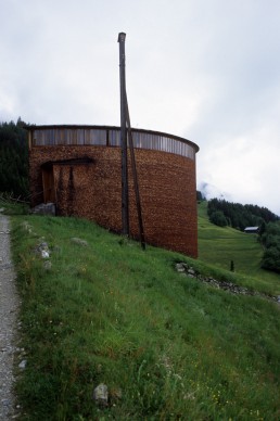 St. Benedict Chapel in Sumvitg, Switzerland by architect Peter Zumthor