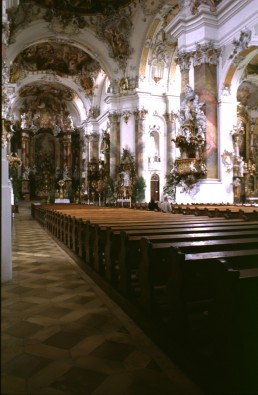 Benedictine Abbey Church in Ottobeuren, Germany by architect Johann Michael Fischer