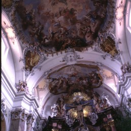 Benedictine Abbey Church in Ottobeuren, Germany by architect Johann Michael Fischer