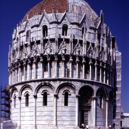 Baptistry (Pisa) in Pisa, Italy by architect Diotisalvi