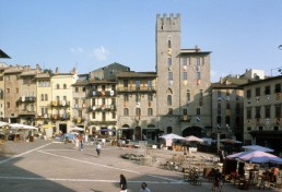 Piazza Grande Arezzo in Arezzo, Italy