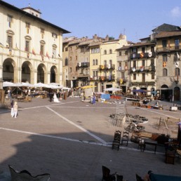 Piazza Grande Arezzo in Arezzo, Italy