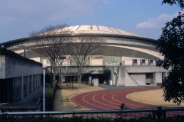 Tokyo Metropolitan Gymnasium in Tokyo, Japan by architect Fumihiko Maki