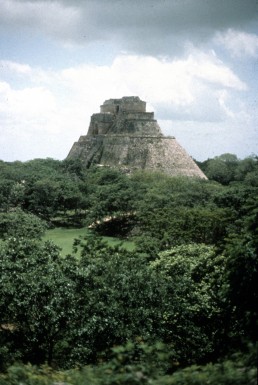 Pyramid of the Magician in Uxmal, Mexico
