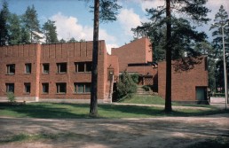 Säynätsalo Town Hall in Saynatsalo, Finland by architect Alvar Aalto