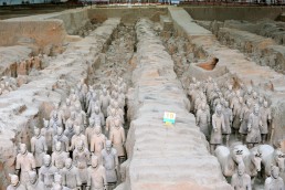 Mausoleum of First Qin Emperor in Shaanxi Province, China by architect Emperor Qin