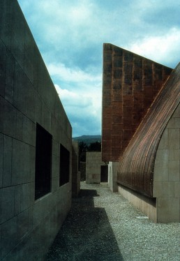 Riola Church in Riola, Italy by architect Alvar Aalto