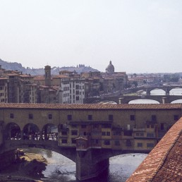 Ponte Vecchio in Florence, Italy by architect Neri di Fioravante