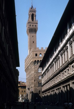 Palazzo Vecchio in Florence, Italy by architects Arnolfo di Cambio, Michelozzo Michelozzi