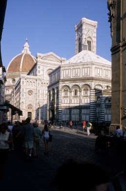Florence Cathedral in Florence, Italy by architects Filippo Brunelleschi, Arnolfo di Cambio, Francesco Talenti