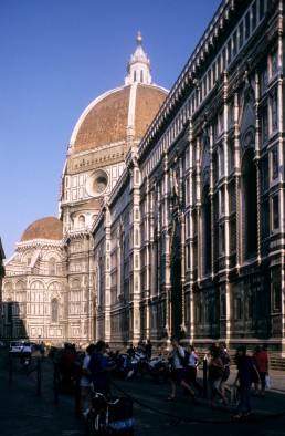 Florence Cathedral in Florence, Italy by architects Filippo Brunelleschi, Arnolfo di Cambio, Francesco Talenti
