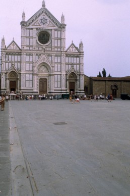 Santa Croce Basilica in Florence, Italy by architect Arnolfo di Cambio