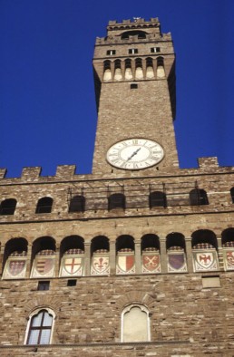 Palazzo Vecchio in Florence, Italy by architects Arnolfo di Cambio, Michelozzo Michelozzi
