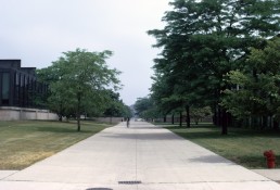 S. R. Crown Hall, Illinois Institute of Technology in Chicago, Illinois by architect Ludwig Mies van der Rohe