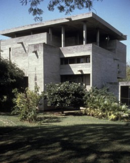 Le Corbusier Villa Shodan Modernist House India Exterior Concrete Brutalist