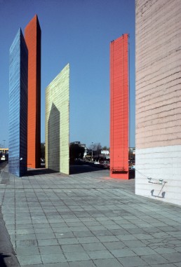 Satellite Towers in Mexico City, Mexico by architect Luis Barragan