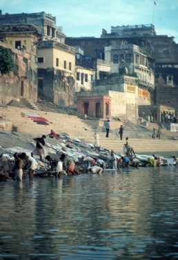 Ganges bathers in Varanasi, India