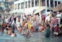 Ganges bathers in Varanasi, India