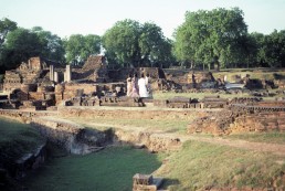 Buddhist monastery ruins in Sarnath, India