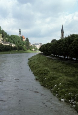 Salzach River in Salzburg, Austria