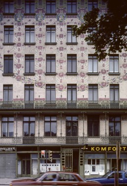 Majolica House + Link Wienzeile 40 in Vienna, Austria by architect Otto Wagner
