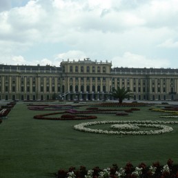 Schönbrunn Palace in Vienna, Austria by architect Johann Bernhard Fischer von Erlach