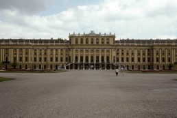 Schönbrunn Palace in Vienna, Austria by architect Johann Bernhard Fischer von Erlach