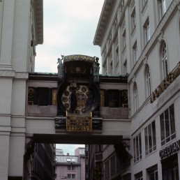 Anker Clock in Vienna, Austria by architect Franz von Matsch